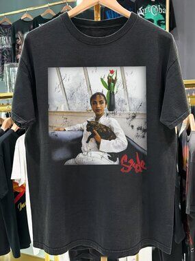 Retro Sade Heavyweight Black Tshirt